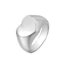 Herren Damen Edelstahl Quadratischer Siegelring Schlichter Statement-Ring für Hochzeiten H-Gold-10
