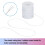 Hvit elastisk perlesnor 1 mm x 100 m 3