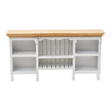 Miniature Doll House Kitchen Wall Mount Cabinet Display Shelf Creative Scene Furnishing Accessories Furniture Model