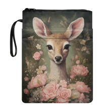 Book Sleeve Protector Protector Wrap Bag with Waterproof Polyester Fabric Easy Carry Book Case for Friend Notebook Pocket 11.42 x 8.66 Inch