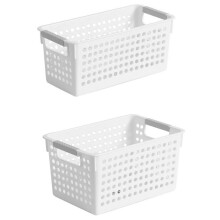 Baskets for Household Purposes 2Pcs Plastic for Home Office Use