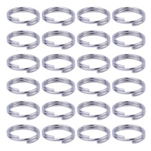 200 Pieces Split Rings Round Edge Key Chain Rings Double Loops Jump Rings for Jewellery and Crafts Making, 15mm