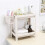 Kitchen Cabinet Storage Supplies Bathroom Unit Wicker Boxes with Lids White 2