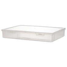 Transparent Plastic Storage Containers for Files, Documents, Pencils, Crafts & Office Supplies – Compatible with standard organizers