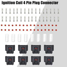 Car Ignition Coil Connector Metal Plastic 8 Pcs OEM