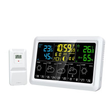WIFI Multifunction Tuya Weather Station Air Quality Temperature Humidity Meter Moon Phase Air Pressure Weather Clock(US)