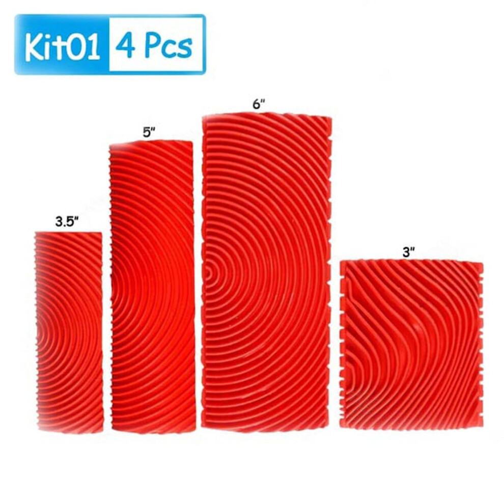 Wood Grain Paint Roller Brush Tool With Long Handle For Diy Decoration Creates Realistic Wood Texture On Walls And Furniture 9426043674229