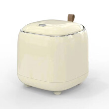 Space-Saving Press Lid Garbage Container in Chic Design for Home Use