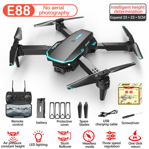 8K Professional Foldable Drone with HD Camera, Altitude Hold & Headless Mode – Compatible with RC Controllers