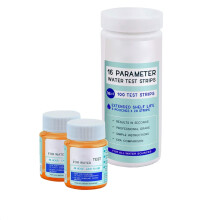 17-in-1 Water Test Kit: 100 Strips + 2 Bacteria Testers for Well/Tap/Home/City Water – Lead, Chlorine, Hardness, Iron, Fluoride, Copper, Alkalinity
