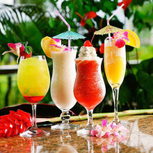 100PC Umbrella Disposable Bendy Drinking Straws For Luau Hawaii Beach Party