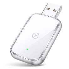 Trådlös CarPlay-Adapter för , Trådbunden Till Trådlös CarPlay, Trådlös för Carplay-Adapter med Kabel USB och USB-C A