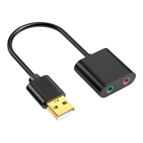 USB声卡转接器 铝合金 3.5mm接口 1个