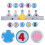 Felt Birthday Crown Hat for Toddlers with Interchangeable 3