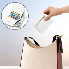 Mini Women's Solid Color Coin Purse, High-end Multi-slot Card Bag, Secure Lock Clasp Wallet, Compact Lightweight Accessory for Everyday Use