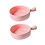 2 Pcs Serving Platter Round Tray Baking Ceramic Ceramics Plate Fruit Salad 4