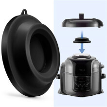 Hot Sale! Silicone Lid Stand Holder Compatible with Pressure Cooker & Air Fryer (5", 6.5", 8") – Black, Durable & Eco-Friendly