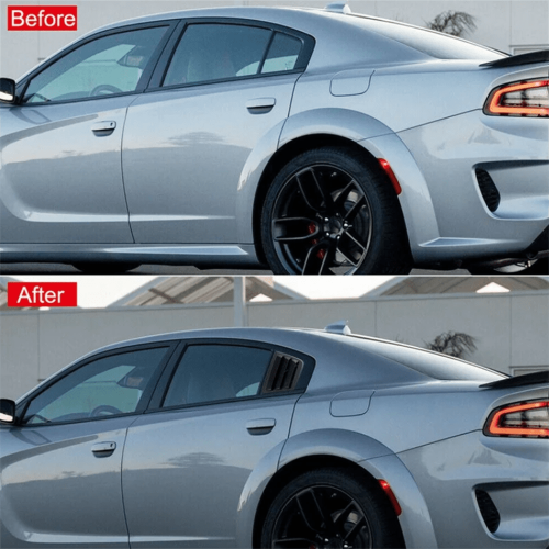 2 pièces de cache-perceuses de custode arrière pour Dodge Charger Enforcer GT R/T Berline 2