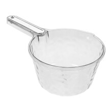 ADDHAT Clear Water Ladle with Handle for Kitchen Use, Large Capacity Scoop, and Easy to Clean Cooking Utensil