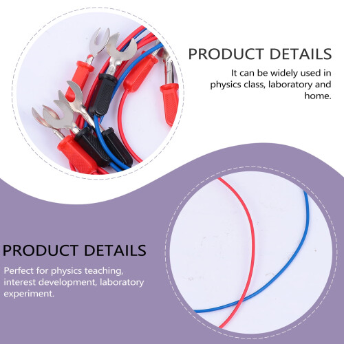 6pcs Interconnect Circuit Wire Used for Physics Electricity Connect Random Color 1