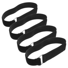 4 Pcs Ellipse Leg Exerciser Machine Pedal Straps Elliptical Accessories Fitness Black
