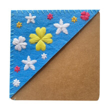 Pouches For Organization Personalized Hand Embroidered Corner Bookmark Four Seasons Handmade DIY Custom Bookmarks