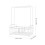 Dishwashing Shelf White 24.3x18.5x12.5 cm 2