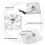 Computer Cooling Pad Abs White 1Pack 3