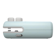 Mini Bag Sealer with Cutter & Magnet, Rechargeable Chip Bag Sealer, Portable Handheld Heat Sealer for Snack Bags (Blue)
