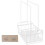 Dishwashing Shelf White 24.3x18.5x12.5 cm 4