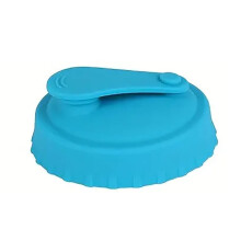 Soft, Leak-Proof Silicone Can Lid – Blue, Compatible with Standard Cans, Juice/Beer/Beverage, No-Spill Protector
