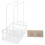 Dishwashing Shelf White 24.3x18.5x12.5 cm 5