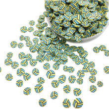 Handmade Polymer 50/100g Polymer Volleyball Pieces for Crafting Jewelry Nails Art DIYer Decors