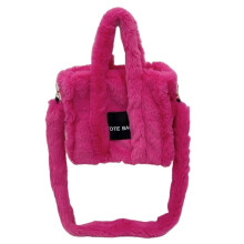 Alles zusammenpassende Plüschtasche für Damen, modische Schultertasche, große Fassungsvermögen, Handtasche, Herbst-Winter-Umhängetasche
