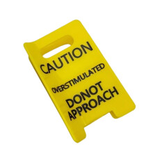 Caution Sign Hair Clip for Fine Hair Yellow Black