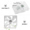Computer Cooling Pad Abs White 1Pack 7