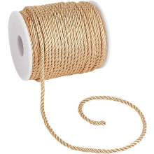 PH 32 Yards 3mm Gold Graduation Honor Cords, Handmade Cording for Handfasting, Window Ties, Lampshades, DIY Crafts – Compatible with PH