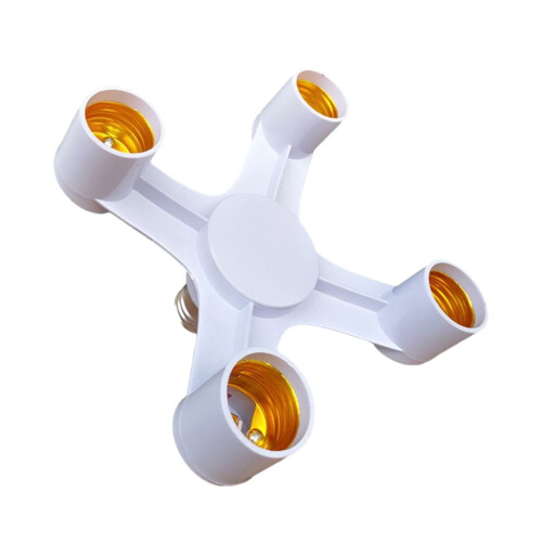 ROCKROK 2/3/4/5/6/ Light Bulb Socket Splitter, E26/E27 Light Socket Adapter Conventer, Standard Base LED Bulb Converter