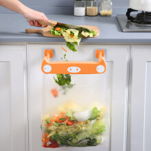 Clearance Hooks under $5,Over The Cabinet Plastic Trash Bag Holder For Kitchen RV Bathroom Dorm Room Office Hooks