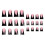 Pink Duck Bill Fake Nails, Black Tip, Unbreakable 2