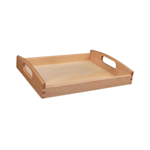 4Pcs Wooden Serving Trays with Handle Rectangular Shape 2