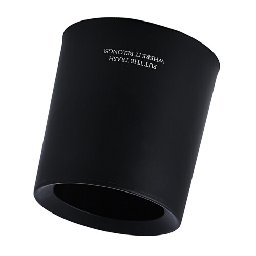 Animal Pattern Desktop Trash Can 1.5L Black
