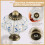Ivory & Blue Pumpkin Knobs 12 Pack Ceramic Cabinet Knobs Vintage Drawer Pulls - Antique Dresser Pulls with Screws - Blue Flower 3
