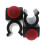 Black2Pcs Οργάνωση Μπαστούνιου Γκολφ, Βάση Κλιπ Putter & Μαρκαδόρος Μπάλας / Σιδερένιος 4