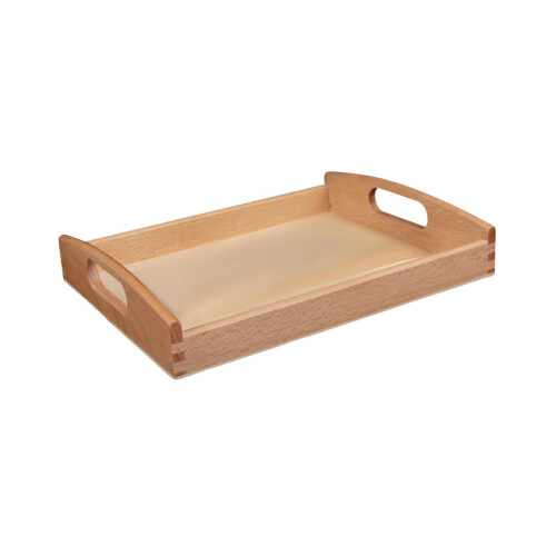 4-teiliges rechteckiges Serviertablett aus Holz mit Griff 2