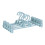Set van 5 antislip broek- en rokhangers met clips 2