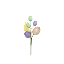 Ostereier-Picker, bunte, gesprenkelte Eierzweige, Blumendeko für Kränze, Tischdekorationen, Vasenfüllung, DIY-Frühlingsdeko für Zuhause und