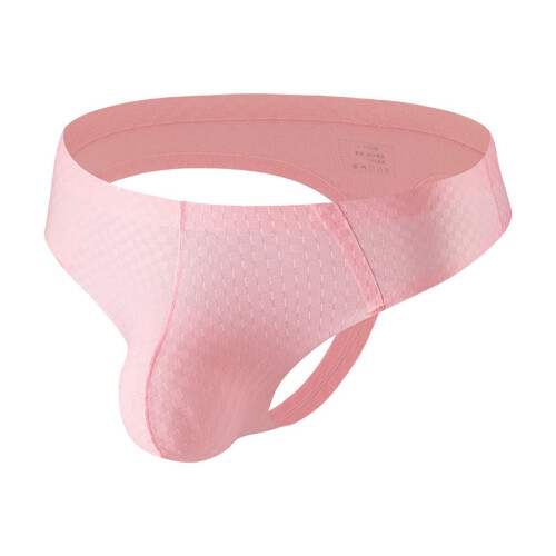 Herrunderkläder Låg midja Herrstringtrosor Andningsbara mesh-stringtrosor Rosa 3XL 1