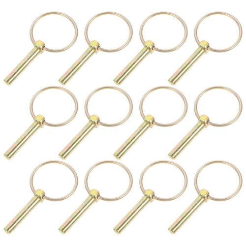 Conjunto de 12 pinos de engate zincados para trator e reboque (3,93 x 2,04 x 0,59 polegadas). 2