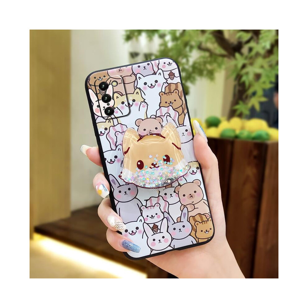 Samsung Galaxy A03s Phone Case With Glitter, Rotatable 9422877087693